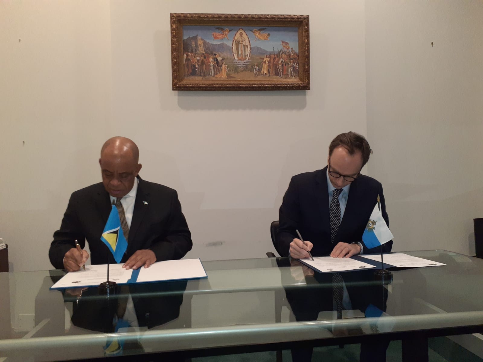 Feb. 7, 2020-Saint Lucia signs Agreement with the Republic of San Marino 